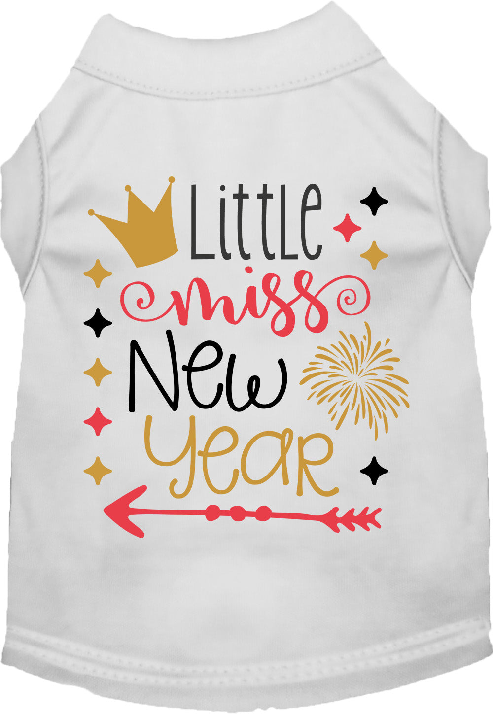 Little Miss New Year Pet Shirt