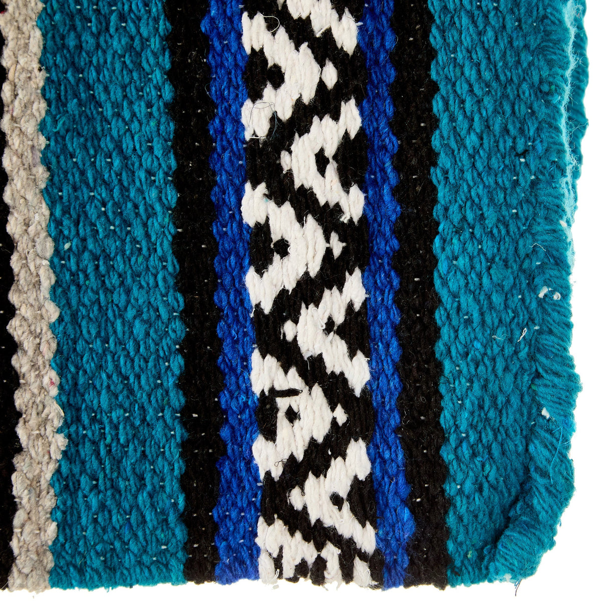 1302-7 Hogan 30x60 Acrylic Blend Saddle Blanket Turquoise