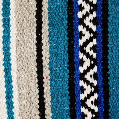 1302-7 Hogan 30x60 Acrylic Blend Saddle Blanket Turquoise