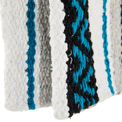1302-7 Hogan 30x60 Acrylic Blend Saddle Blanket Turquoise