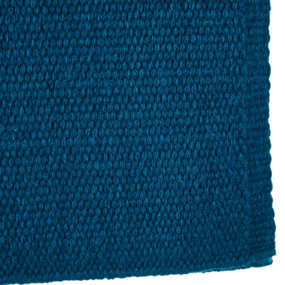 1314-100 San Juan Solid Ocean Blue 36x34 New Zealand Wool Saddle Blanket