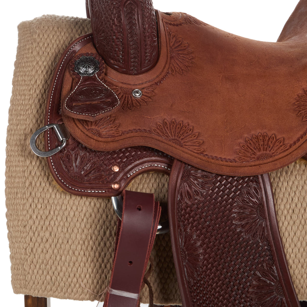 1314A-23 San Juan 34X30 Sand New Zealand Wool Saddle Blanket