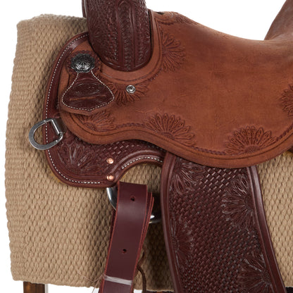 1314A-23 San Juan 34X30 Sand New Zealand Wool Saddle Blanket
