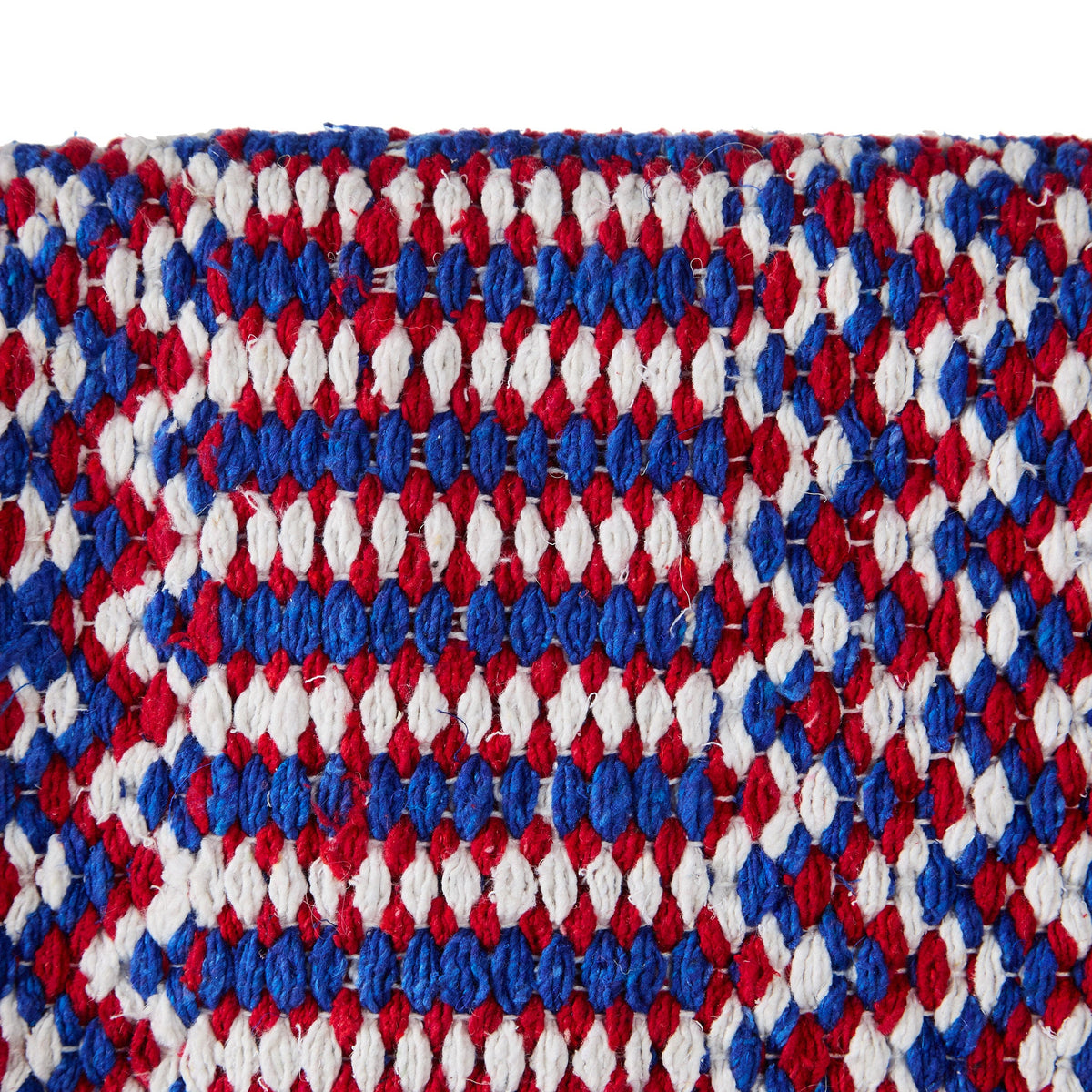 1340-76 Double Weave 32x64 Acrylic Blend Saddle Blanket Red White And Blue