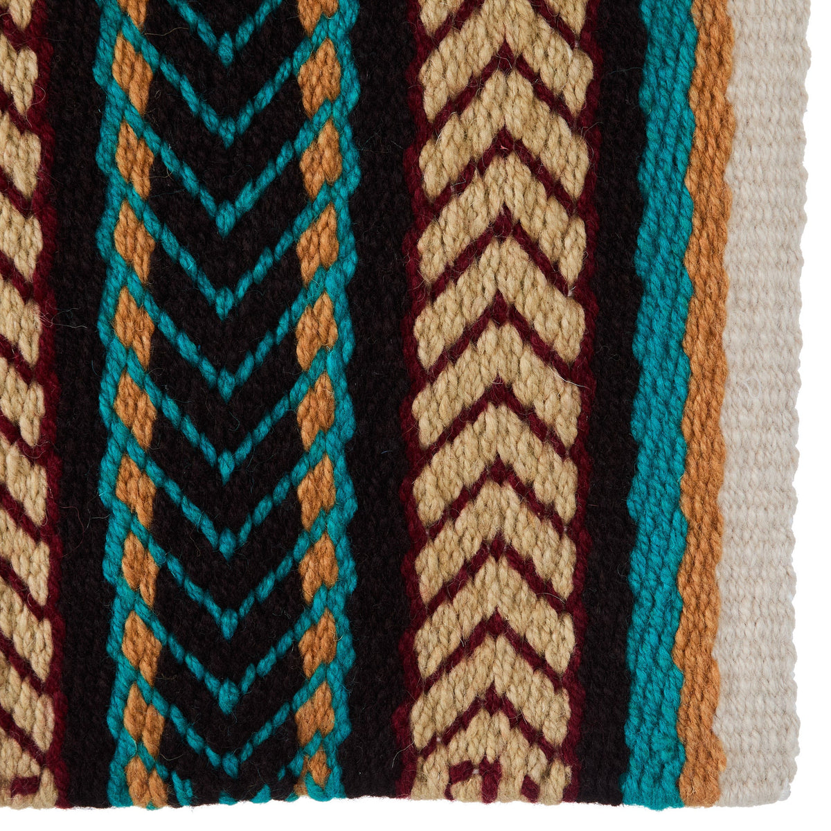 1425-8 Iron Horse 36x34 New Zealand Wool Saddle Blanket MULTI