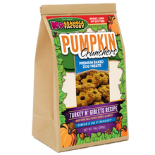 K9 Granola Factory Pumpkin Crunchers, Turkey N' Giblet Recipe Dog Treats (14oz)