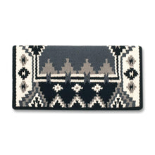 1465-5 Enchanted Pines 38x34 New Zealand Wool Saddle Blanket GREY