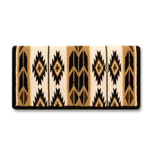 1466-2 Flying Eagle 38x34 New Zealand Wool Saddle Blanket CHOCOLATE