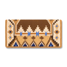 1465-3 Enchanted Pines 38x34 New Zealand Wool Saddle Blanket CHOCOLATE