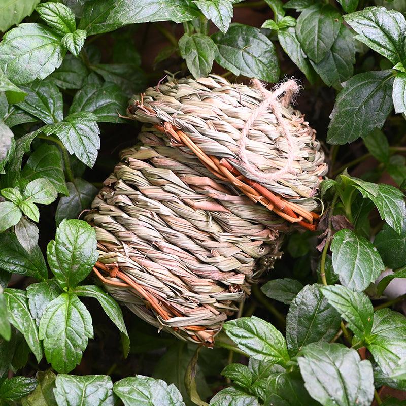 Hand-Crafted Straw Bird Sanctuary: A Charming Haven For Feathered Friends