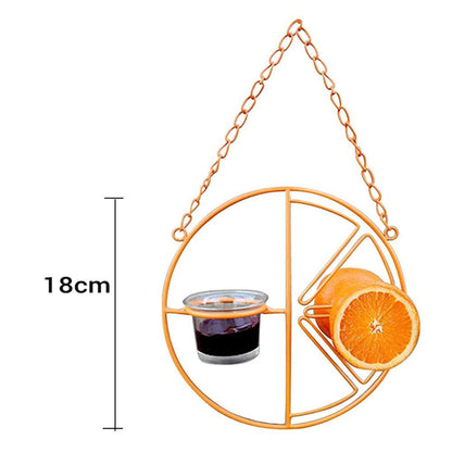 Outdoor Oasis Bird Haven: Vibrant Orange Bird Feeder And Water Station