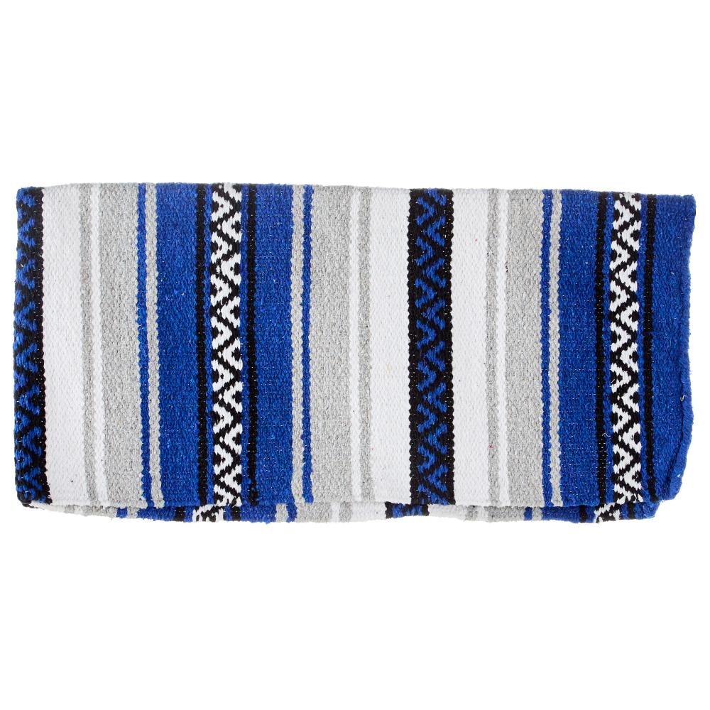 1302-5 Hogan 30x60 Acrylic Blend Saddle Blanket Royal Blue