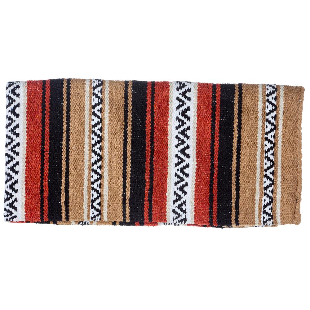 1302-9 Hogan 30x60 Acrylic Blend Saddle Blanket Rust