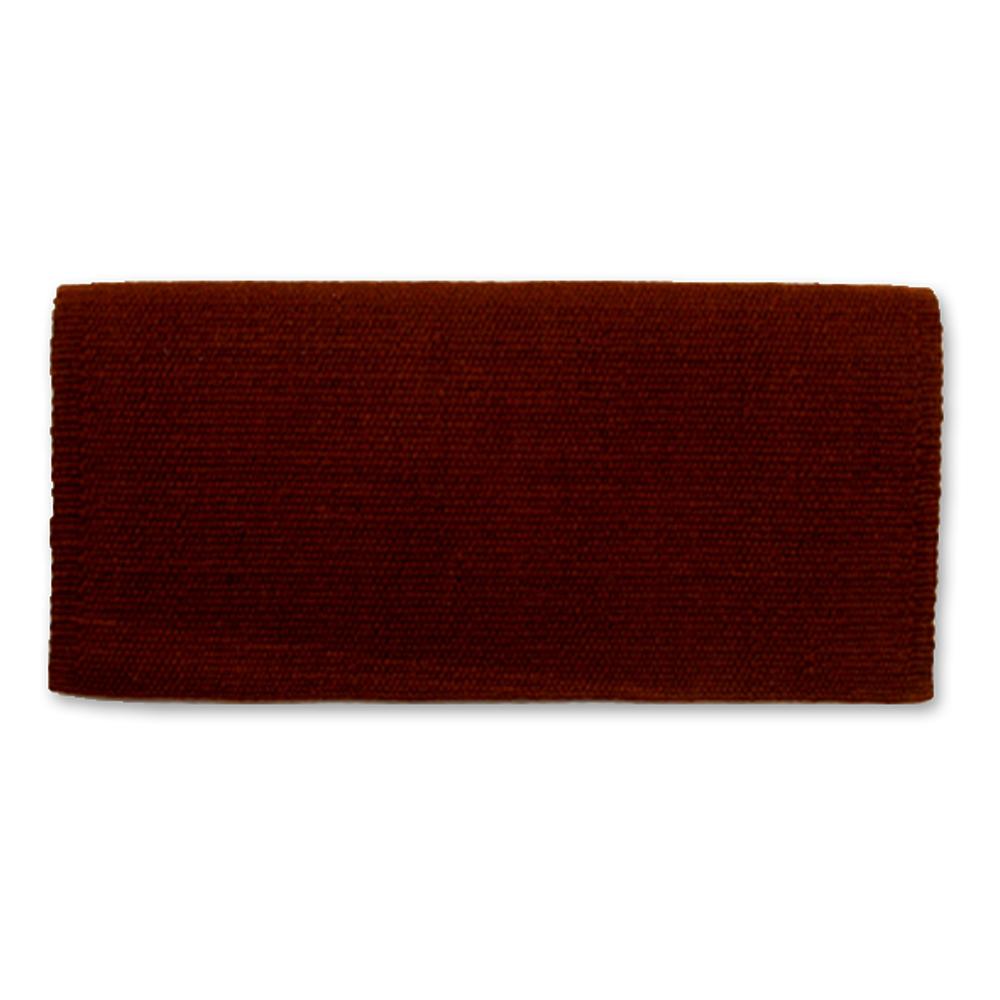 1314C-24 San Juan Solid Chocolate Brown 38x34 New Zealand Wool Saddle Blanket