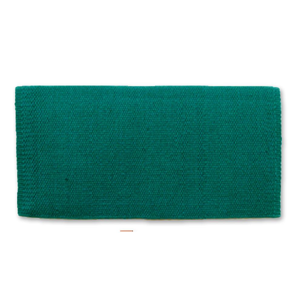 1314C-32 San Juan Solid Teal 38x34 New Zealand Wool Saddle Blanket