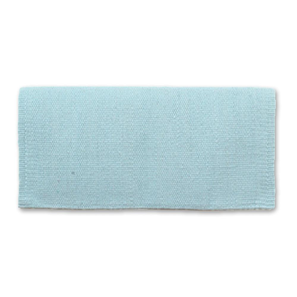 1314C-80 San Juan Solid Crystal Ice Blue 38x34 New Zealand Wool Saddle Blanket