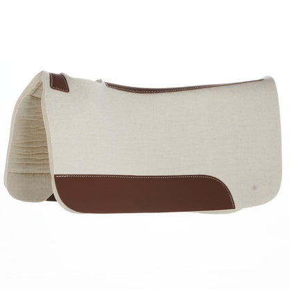 MT34031WFP Natural 3 4in 31x30 Felt Roper Saddle Pad