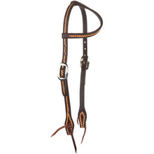 WD-RTSEH-MO Medium Oil Rope Tooled 5/8" Single Ear Headstall