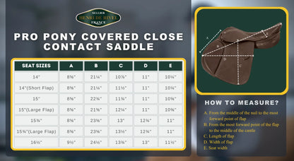 Henri de Rivel Pro Pony Covered Close Contact Saddle