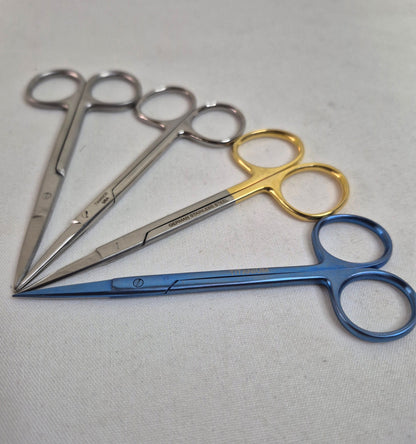 Iris Scissor, Straight 4.5" (4 options)