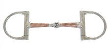 AJ Tack Copper Wire Wrapped Dee Ring Bit