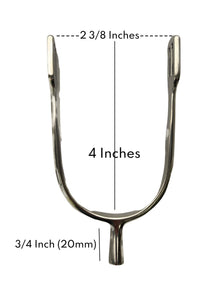 AJ Tack Ladies Stainless Steel Prince of Wales English Spurs