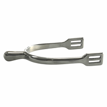 AJ Tack Ladies Stainless Steel Smooth Knob Dressage Spurs
