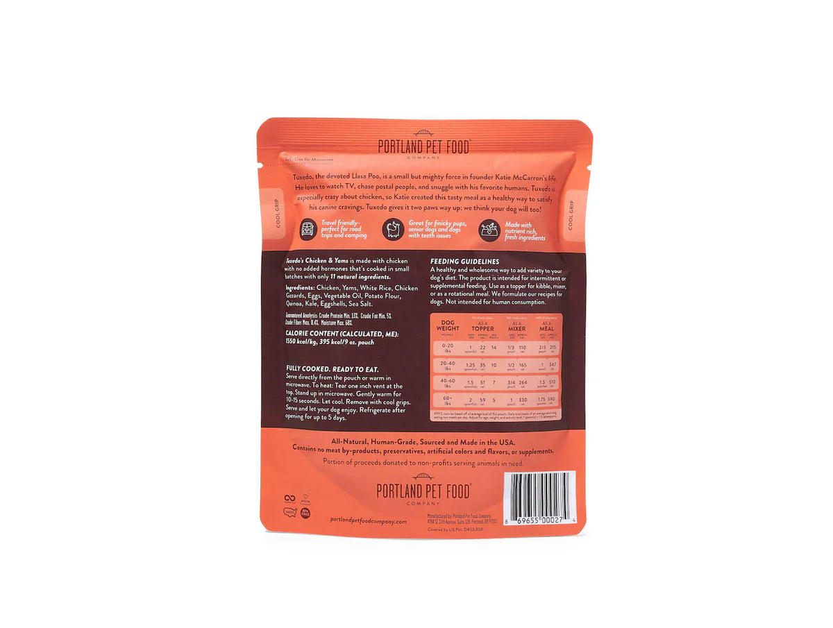 Portland Dog Tuxedo's Chicken & Yams (9oz)