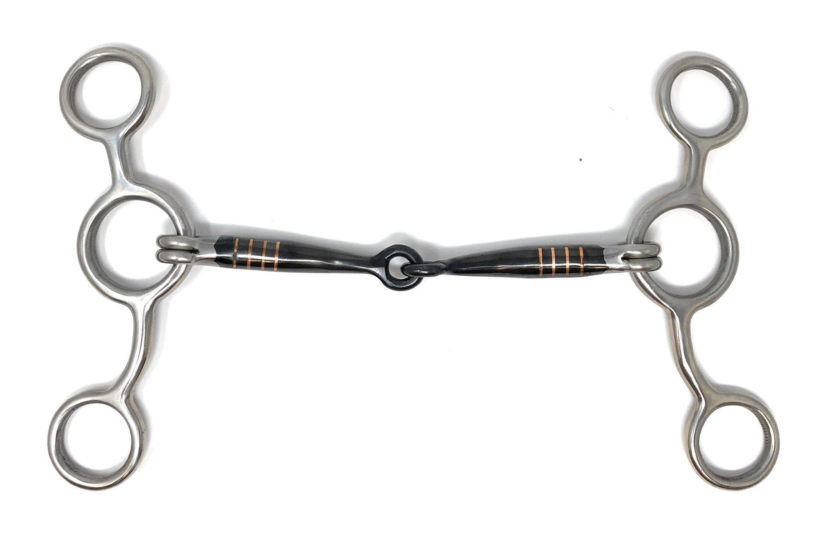 AJ Tack Junior Cow Horse Sliding Gag Bit