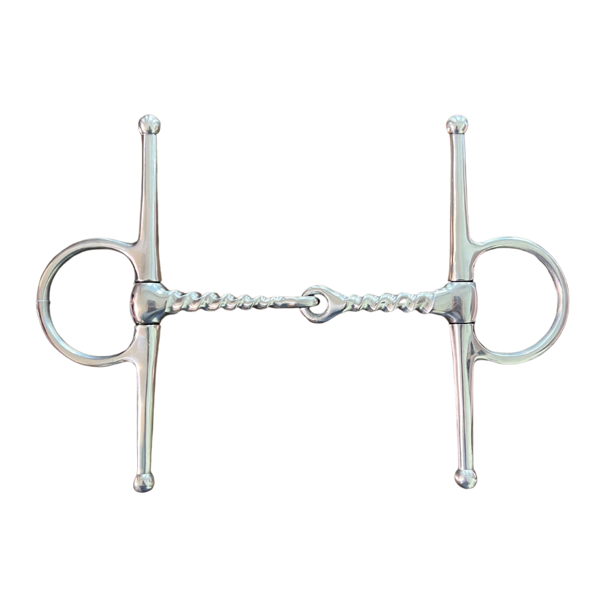 AJ Tack Stainless Steel Full Cheek Corkscrew Bit