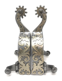 AJ Tack Men's Sweet Iron Western Engraved Spurs