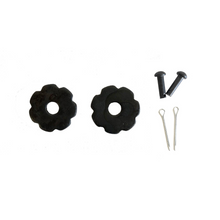 AJ Tack 7 Point Rosebud Rowel Package