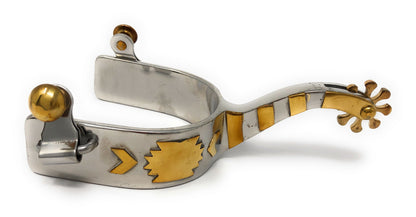 AJ Tack Men's Stainless Steel Offset Southwest Spurs