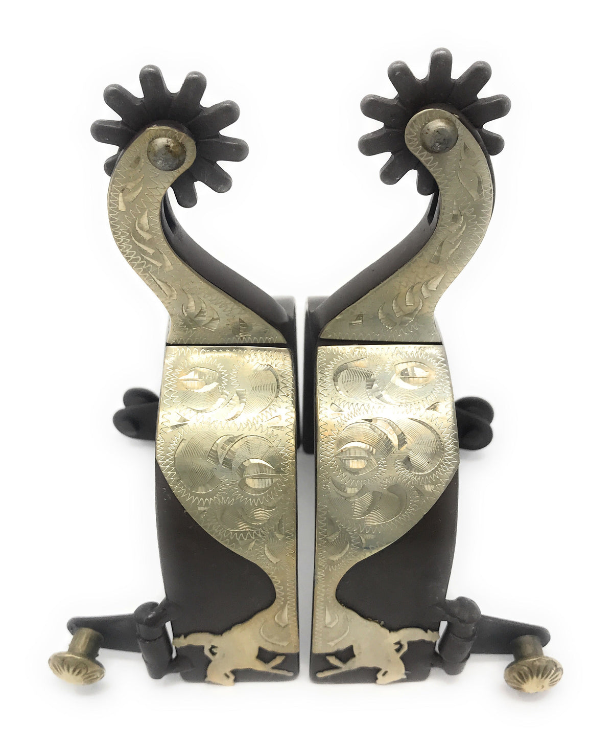 AJ Tack Ladies Antique Brown Reining Horse Spurs
