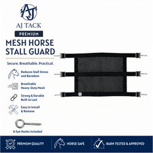 AJ Tack Premium Mesh Horse Stall Guard with Eye Hooks