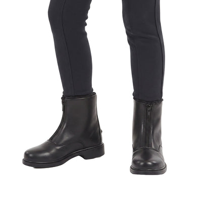 TuffRider Children's Starter Winter Fleece-Lined Front Zip Paddock Boots