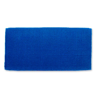 1314-31 San Juan Solid Royal Blue 36x34 New Zealand Wool Saddle Blanket