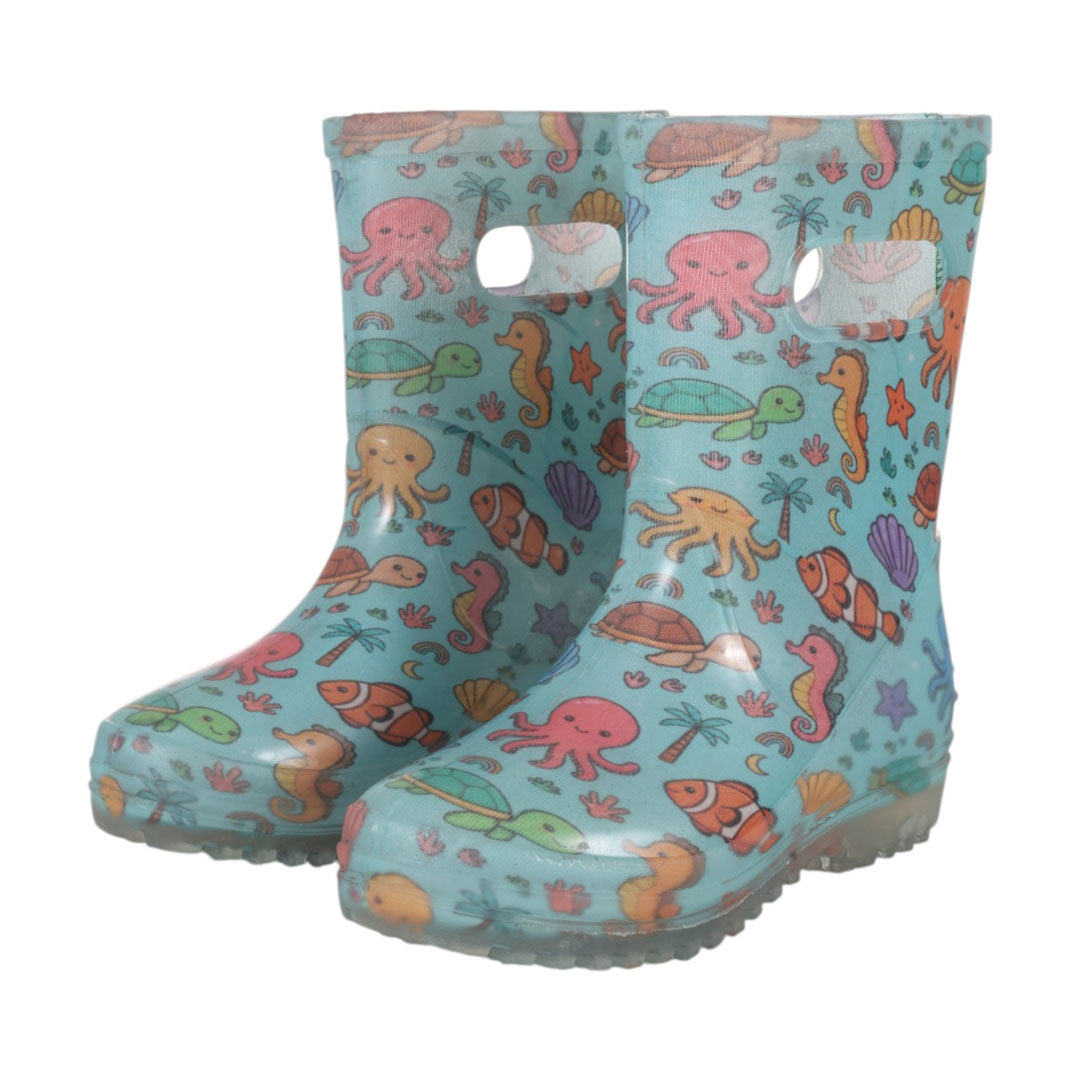 TuffRider PuddleJump Boots for Children-Ocean Friends