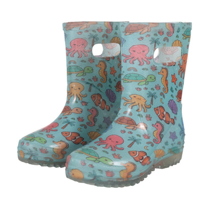 TuffRider PuddleJump Boots for Children-Ocean Friends