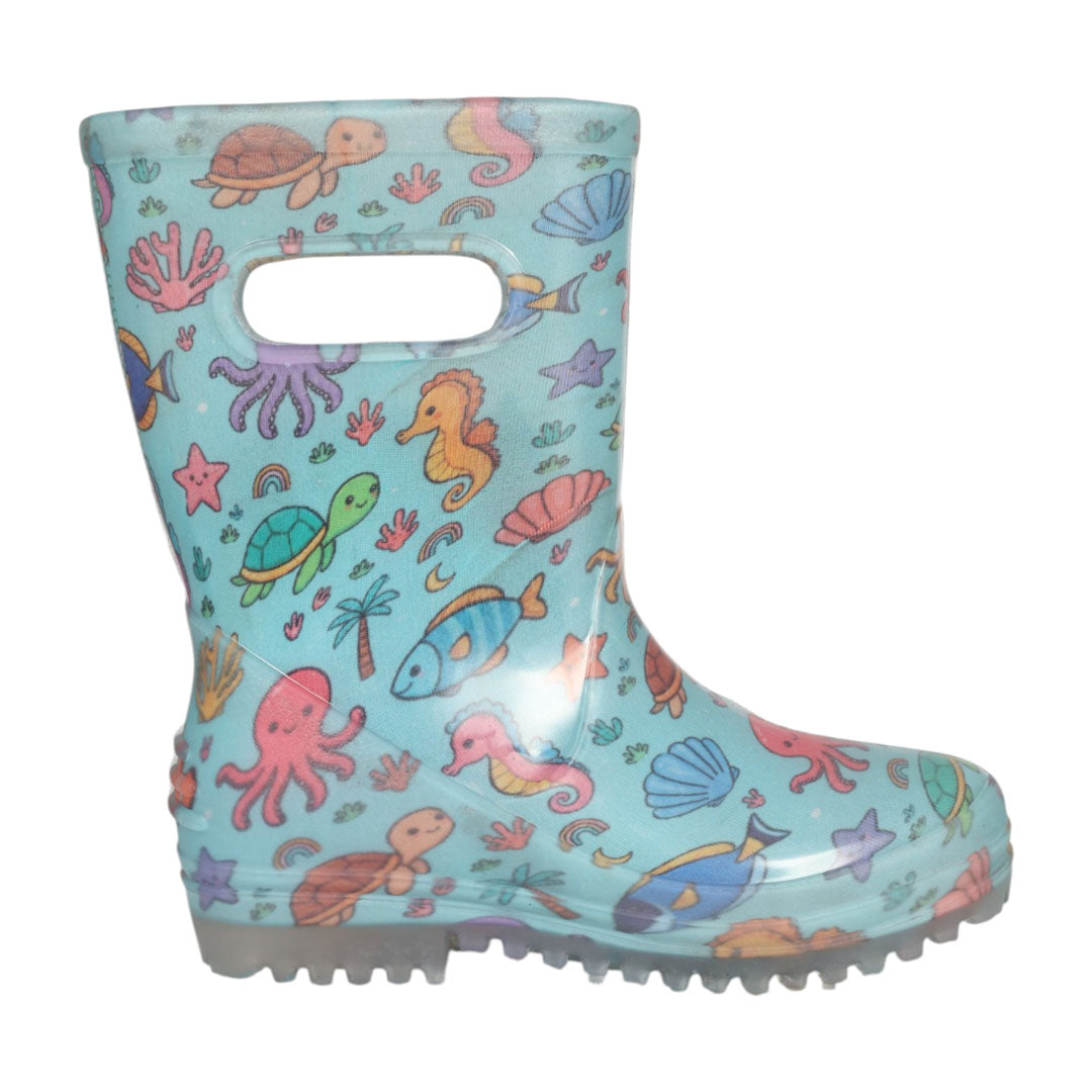 TuffRider PuddleJump Boots for Children-Ocean Friends