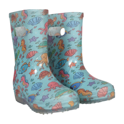 TuffRider PuddleJump Boots for Children-Ocean Friends