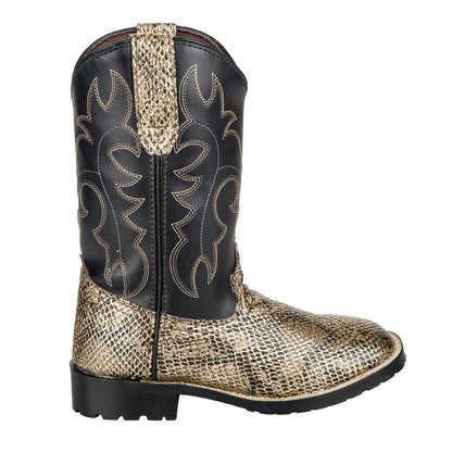 TuffRider Children's Black Snake in My Boot Western Leather Boots