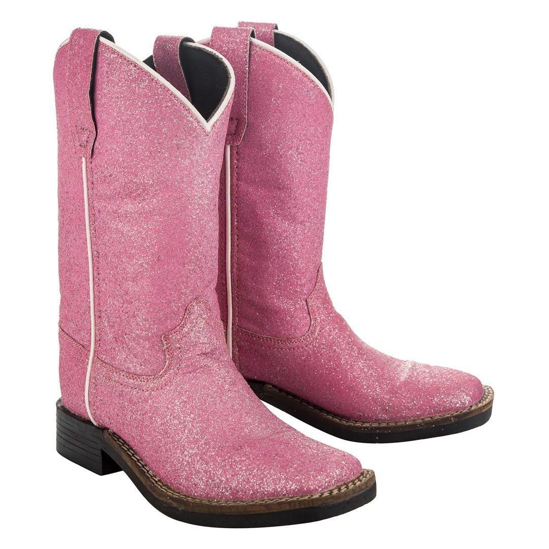 TuffRider Children's Pink Glitter Western Boot