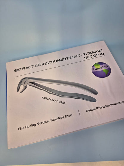 Titanium Extraction Forceps (Set of 10)