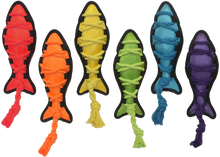 Multipet Cross-Ropes Fish - Assorted Colors 11.5"