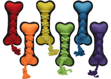 Multipet Cross-Ropes Bone - Assorted Colors 11.5"