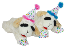 Multipet Lamb Chop® w/ Birthday Hat - Assorted Colors 10.5"