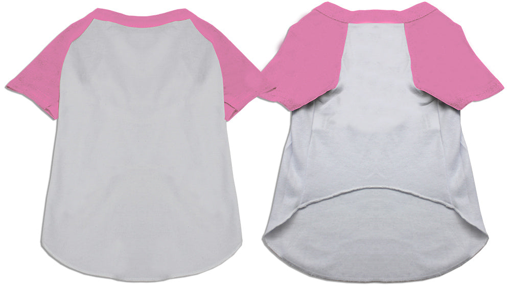 Custom Screen Print Raglan Shirt for Dogs Cats Pets