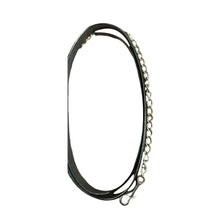 Henri de Rivel Pro Collection Leather Lead with 24" Solid Brass Chain