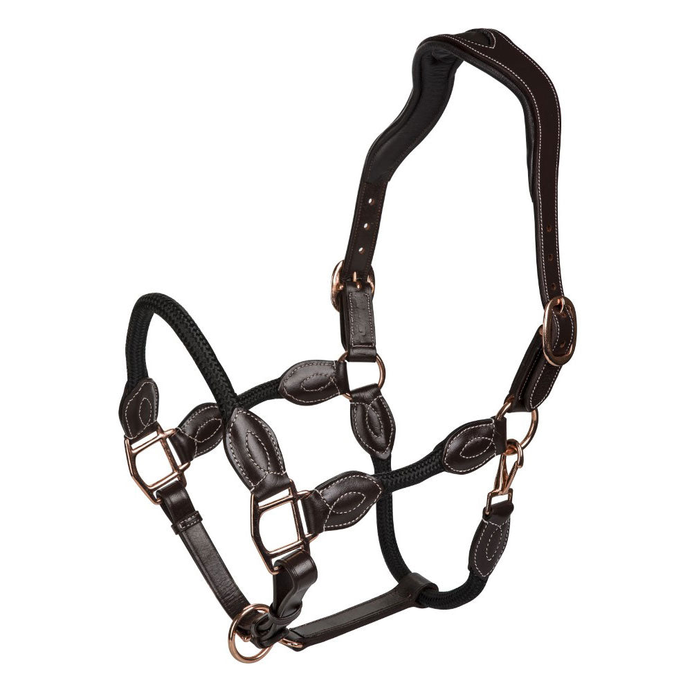 Henri de Rivel Ergonomic Leather Rope Halter